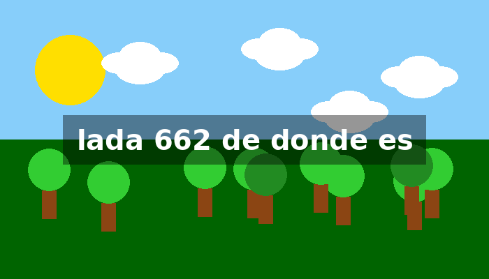 Lada 662 de donde es – Guía Completa de Acceso